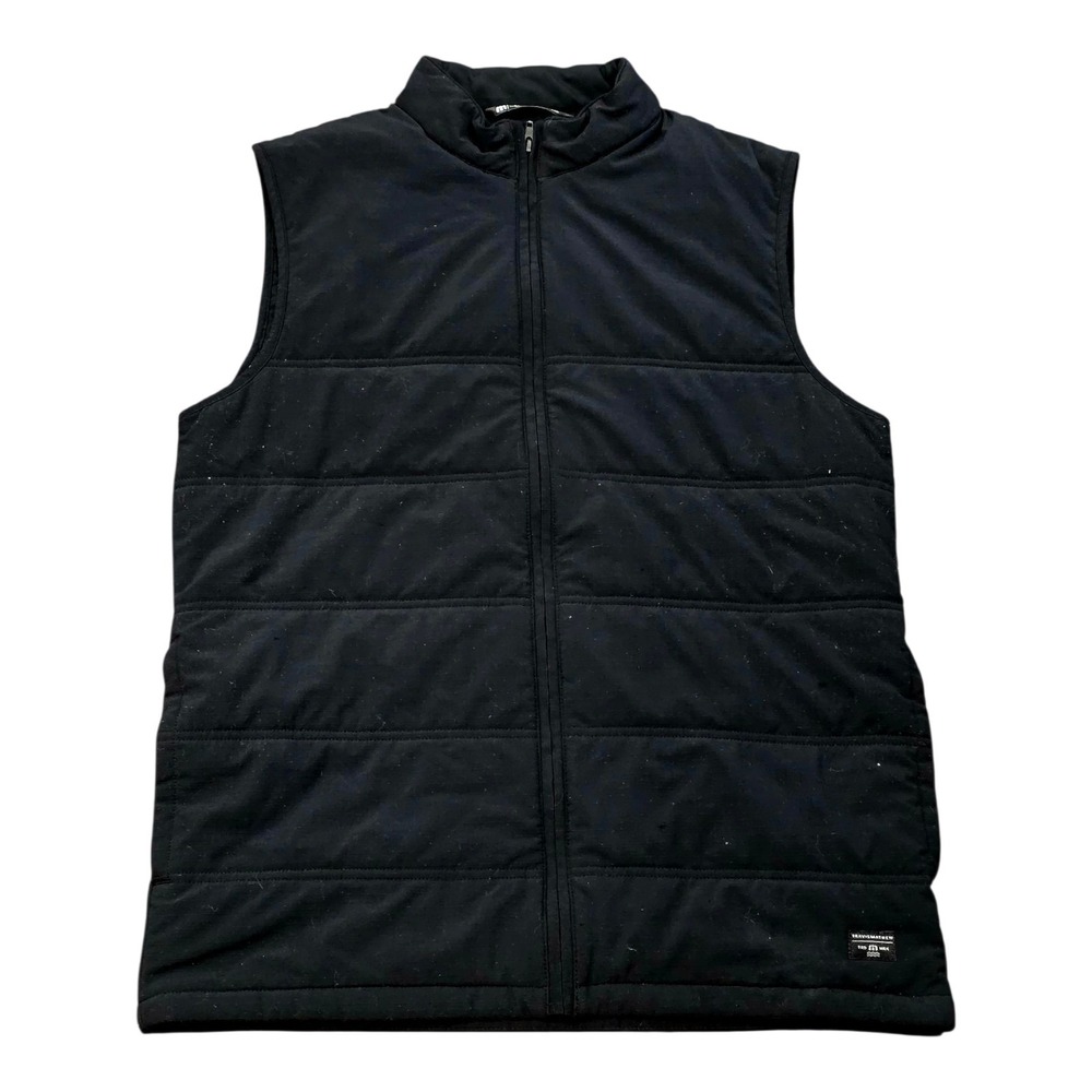 Men's Travis Mathew Quilted Lightweight Full Zip Puffer Vest Black AJC Sz Medium